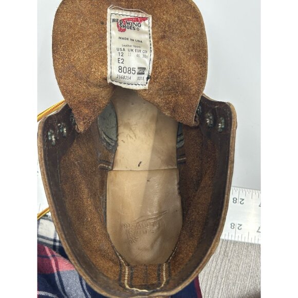 NEW RED WING IRON RANGER BOOTS Men’s Size 12 E2 Brown Leather Work Lace Up - Picture 9 of 10